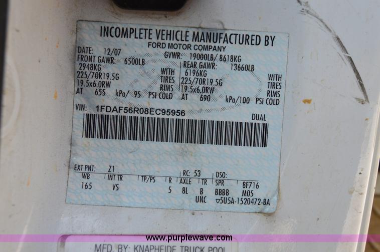 image for item H2933 2008 Ford F550 service truck