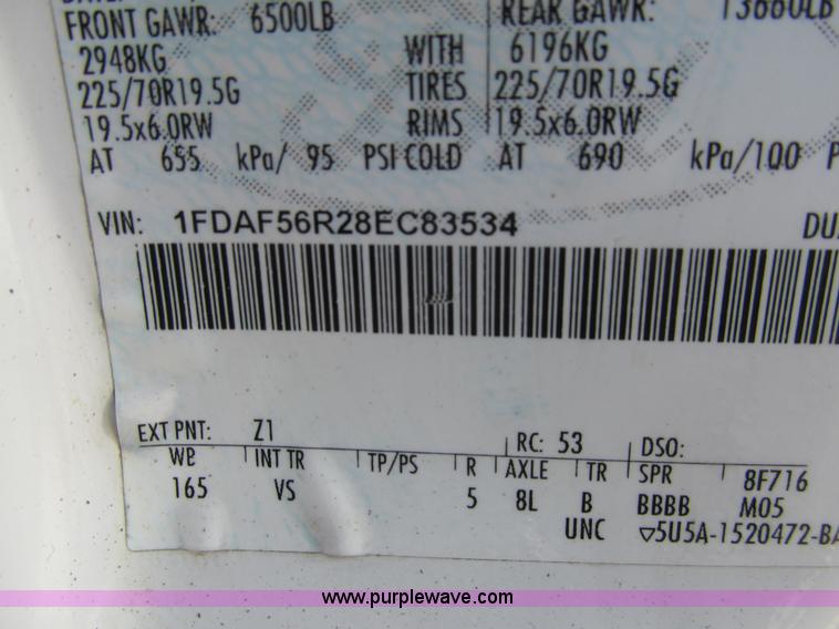 image for item H8926 2008 Ford F550 Super Duty XL service truck with crane