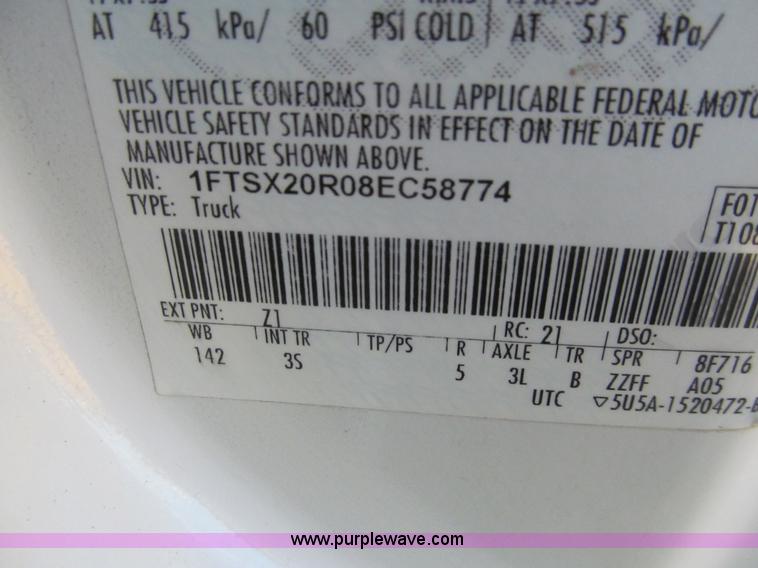 image for item H8928 2008 Ford F250 Super Duty XLT SuperCab pickup truck