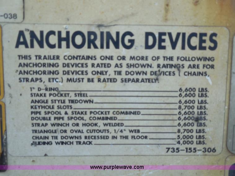 image for item I8999 2008 Trail King TK80HT-482 Hydratail trailer