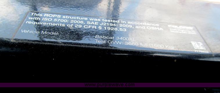 image for item J3477 2012 Bobcat 3400XL utility vehicle