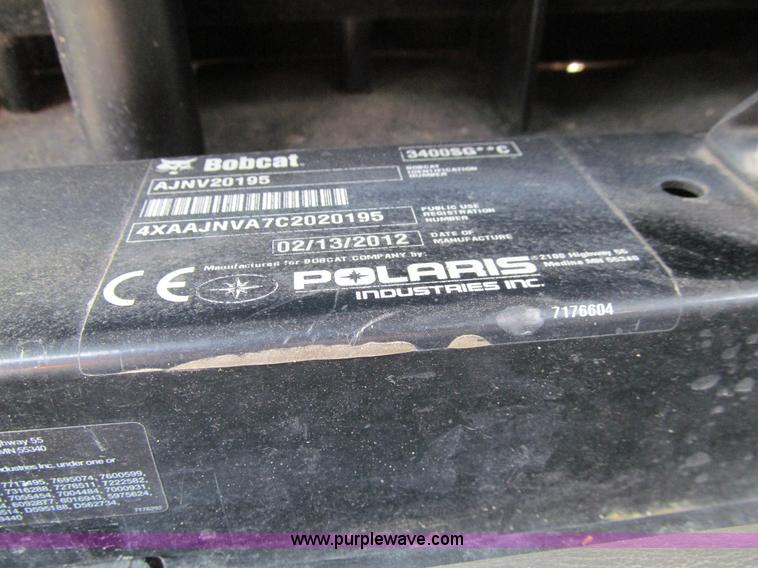 image for item J3477 2012 Bobcat 3400XL utility vehicle