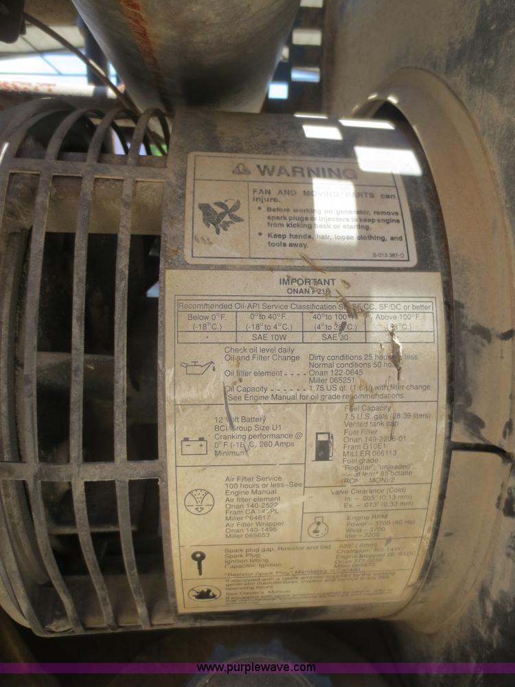 image for item AZ9212 Miller Bobcat 225G AC/DC welder/generator