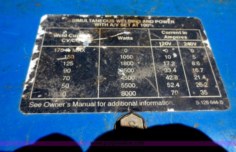 image for item AZ9212 Miller Bobcat 225G AC/DC welder/generator