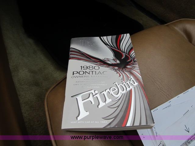 image for item F4941 1980 Pontiac Trans Am