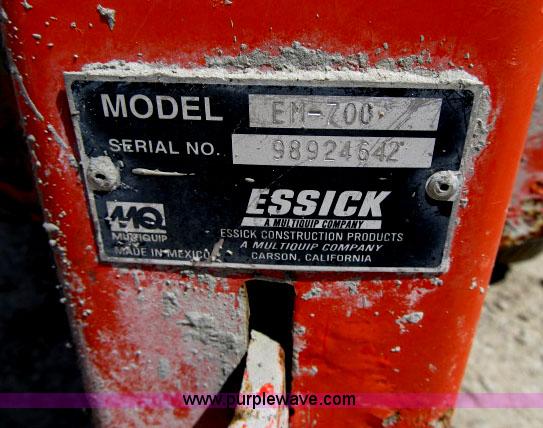 image for item F4953 Multiquip Essick EM700 mortor mixer