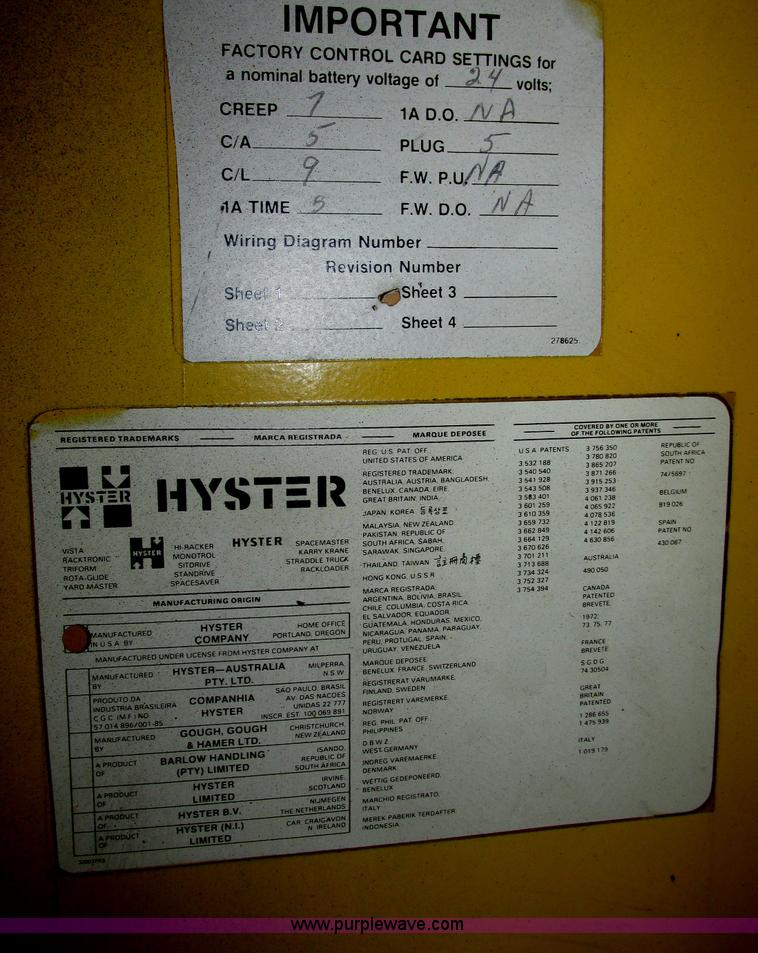 image for item F7408 Hyster N40ER electric forklift