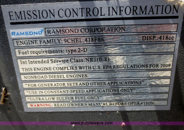 image for item H3653 Ramsond ECHC 6500 silent generator