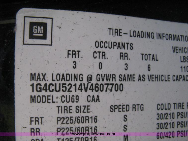 image for item H5356 1997 Buick Park Avenue Ultra