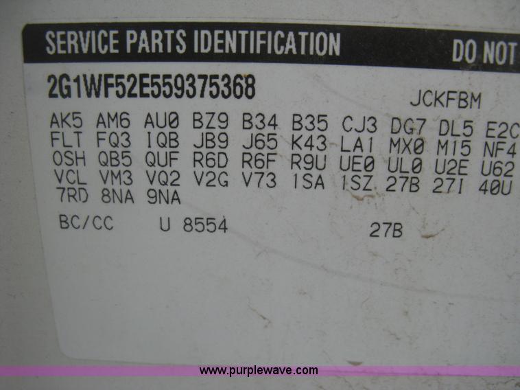 image for item H5381 2005 Chevrolet Impala
