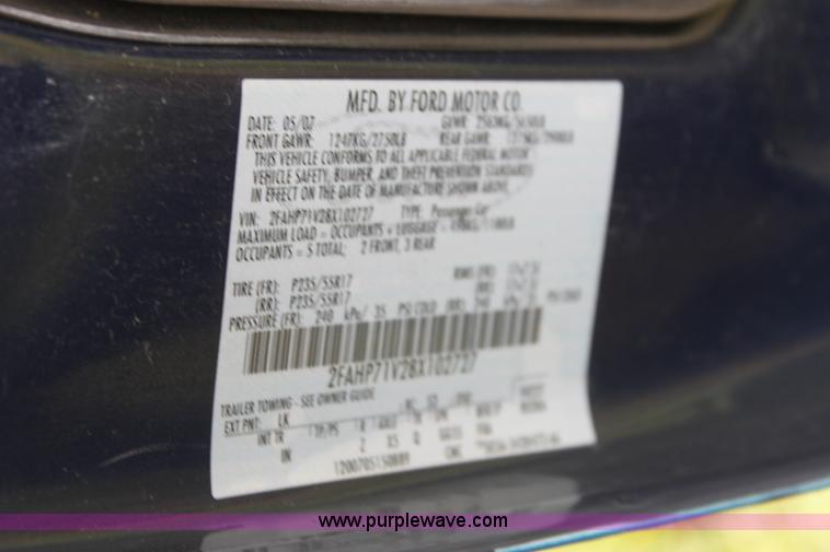 image for item H5385 2008 Ford Crown Victoria Police Interceptor