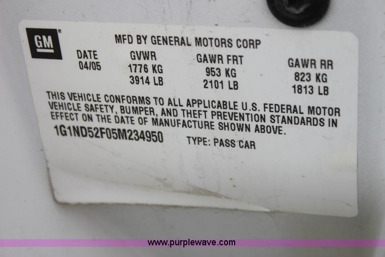 image for item H5386 2005 Chevrolet Classic