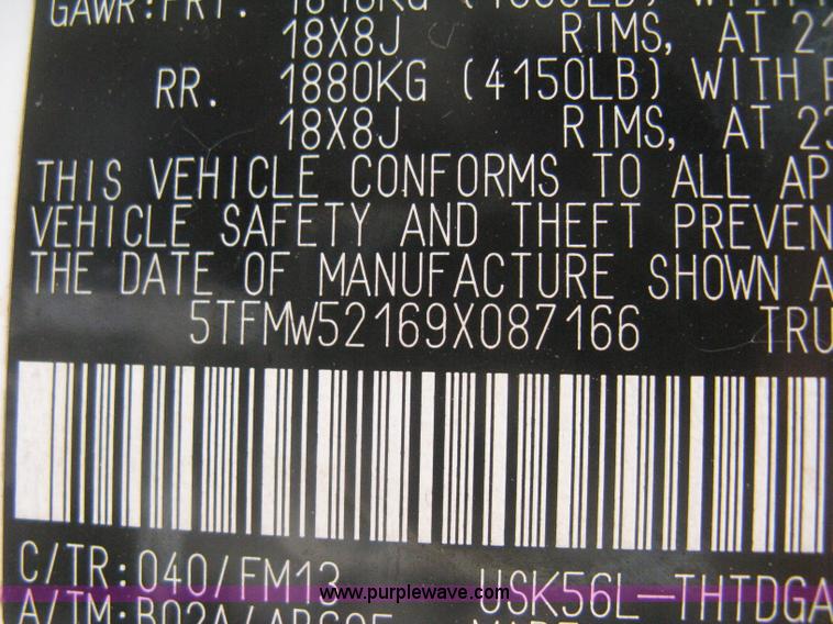 image for item H5397 2009 Toyota Tundra iForce pickup truck