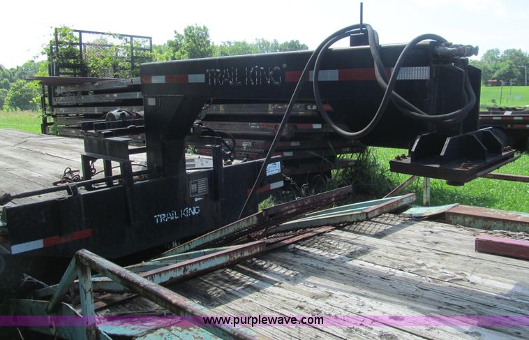 image for item H8974 1987 Trail King TK20H-2801 gooseneck trailer