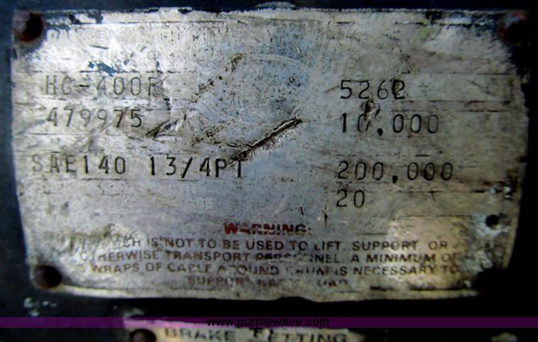 image for item H8974 1987 Trail King TK20H-2801 gooseneck trailer