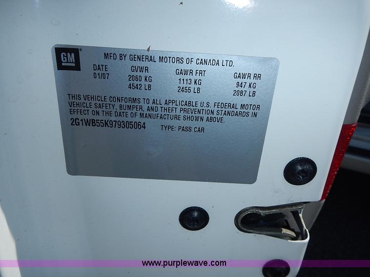 image for item I3565 2007 Chevrolet Impala LS