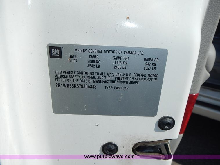 image for item I3566 2007 Chevrolet Impala LS