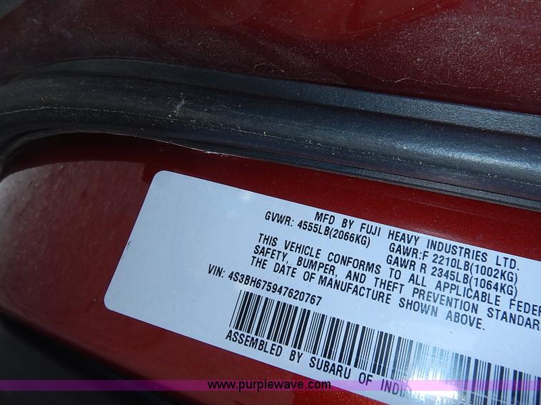 image for item I3593 2004 Subaru Outback