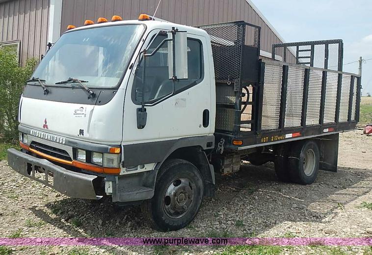 image for item I3639 1996 Mitsubishi Fuso FE639 dump flatbed truck