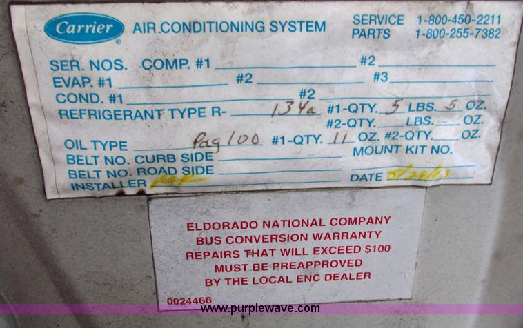 image for item I9547 2003 Ford E450 transit bus