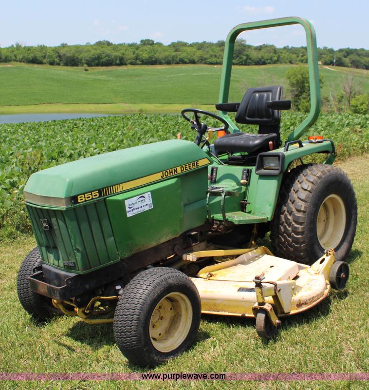 image for item J1024 John Deere 855 MFWD garden tractor