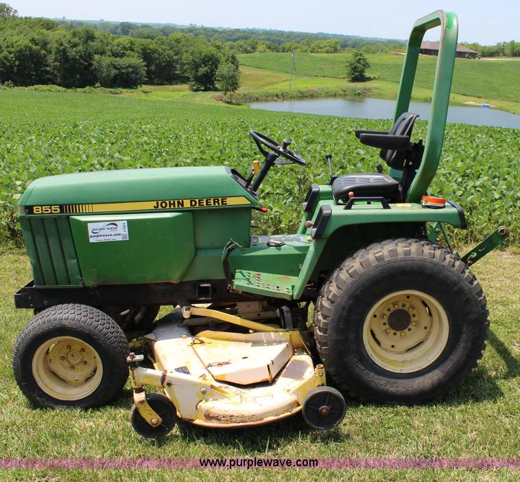 image for item J1024 John Deere 855 MFWD garden tractor