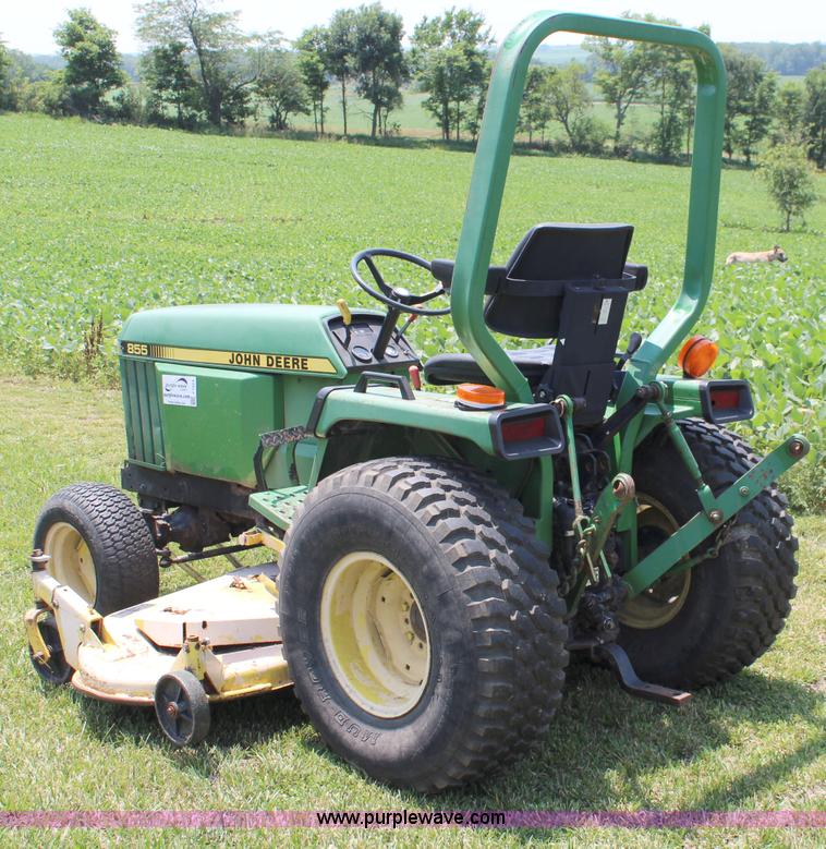 image for item J1024 John Deere 855 MFWD garden tractor