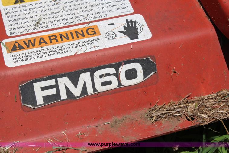 image for item J2176 Rhino FM60 finish mower