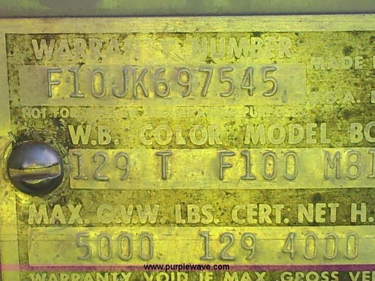 image for item J2480 1966 Ford F100 pickup truck