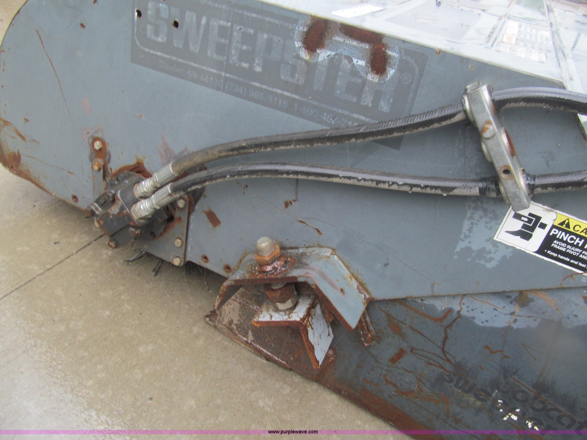 Sweepster SB72C skid steer sweeper attachment in Grain Valley, MO