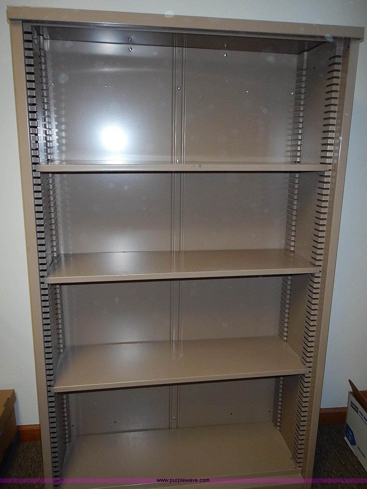 (3) metal storage shelving units in Wamego, KS Item BB9888
