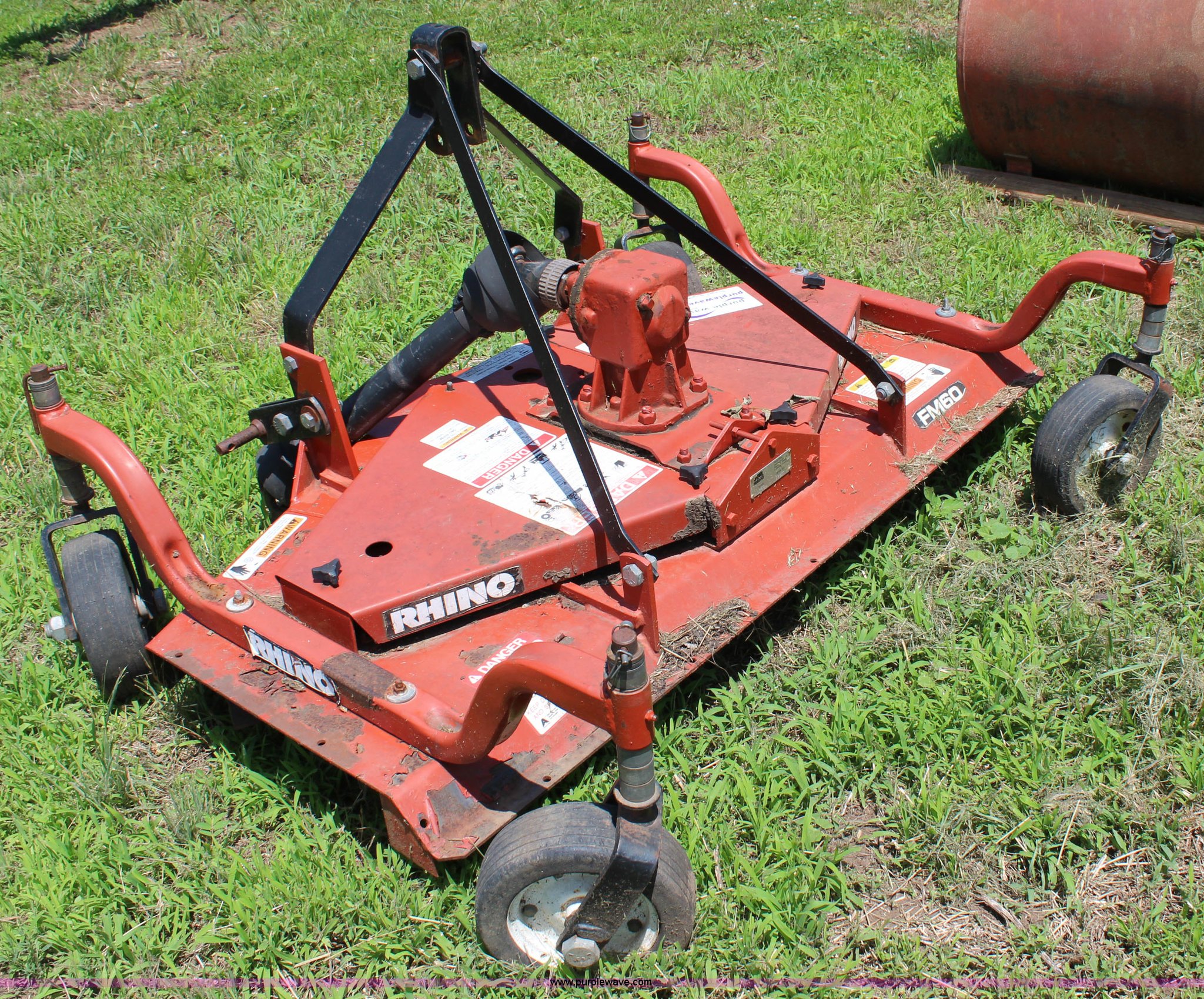 Rhino FM60 finish mower in Silver Lake, KS Item J2176 sold Purple Wave