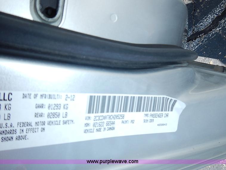 image for item I3578 2012 Dodge Charger Police