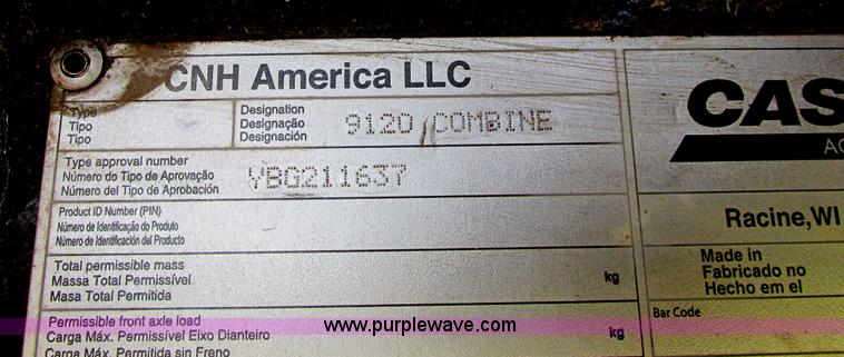 image for item A8725 2011 Case IH 9120 combine