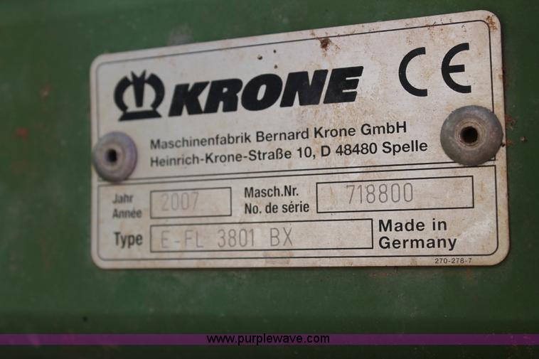 image for item C3894 2007 Krone Easy Flow 3801 pickup head