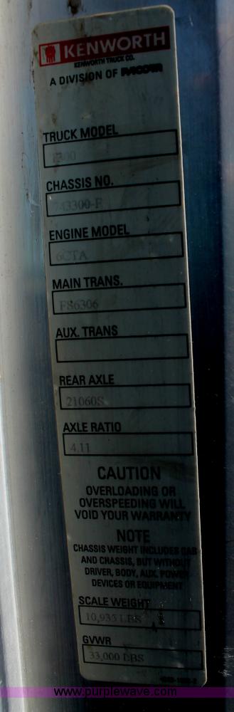 image for item C3904 1997 Kenworth T300 fuel truck