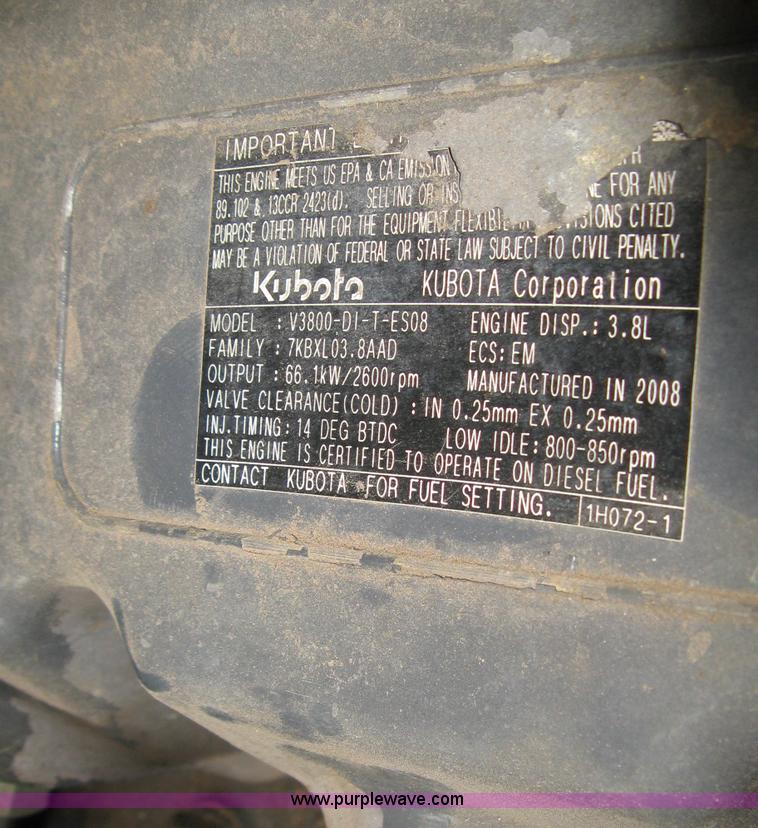 image for item H5365 2008 Kubota M8540 MFWD tractor