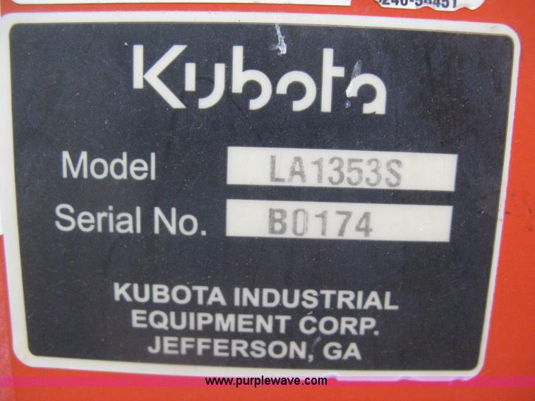 image for item H5365 2008 Kubota M8540 MFWD tractor