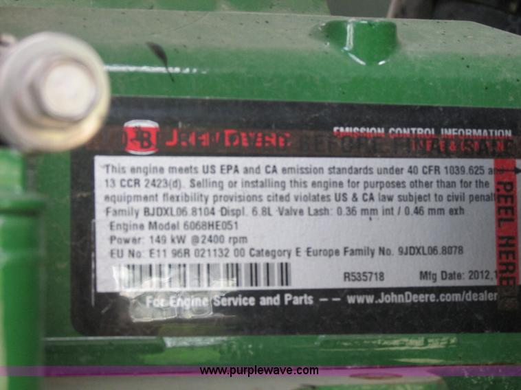 image for item I2543 2013 John Deere R450 SP self-propelled windrower