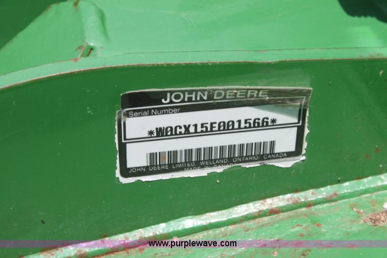 image for item I7322 2010 John Deere CX15 rotary mower