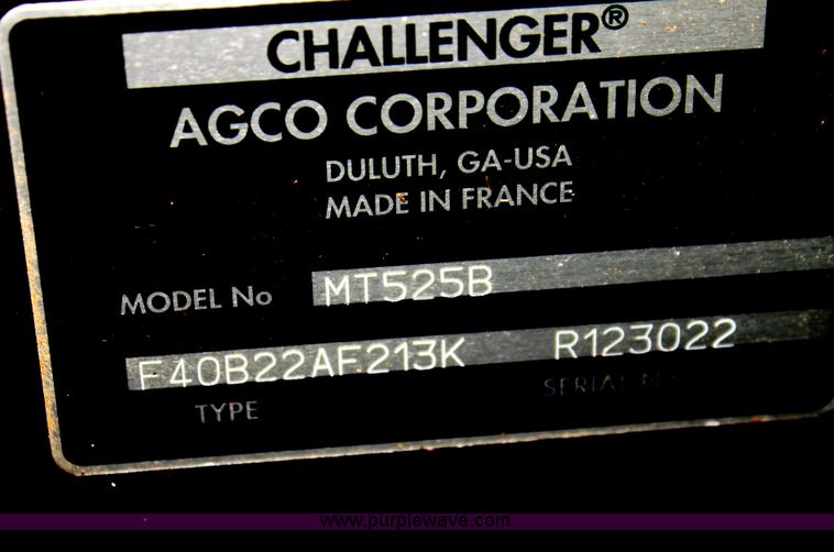 image for item I7326 2006 Challenger MT525B tractor