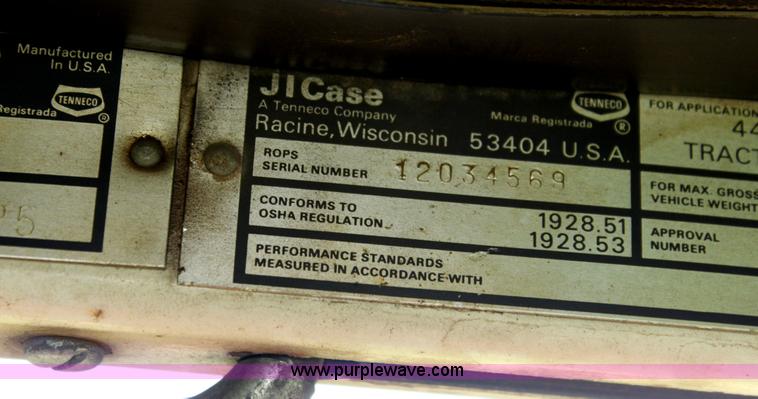 image for item I7337 1980 Case 4490 4WD tractor