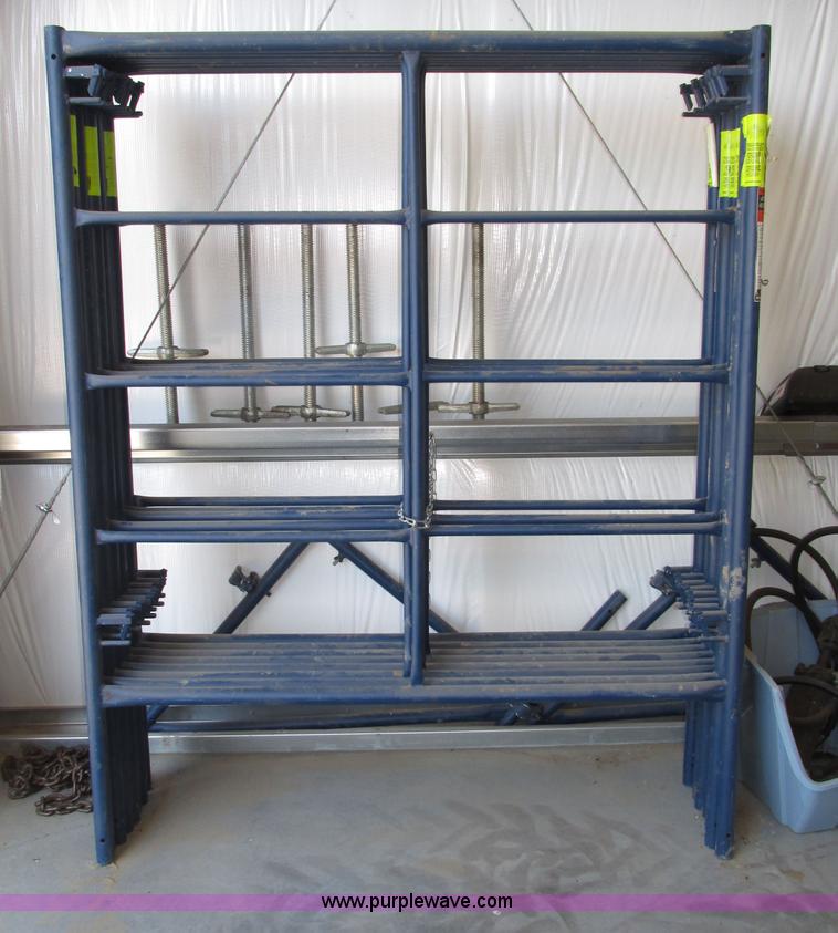 image for item AE9302 (5) sets of Metal Tech Safer Stack scaffolding
