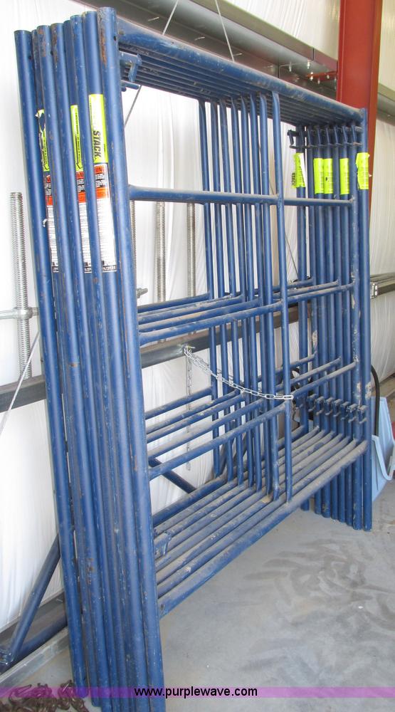 image for item AE9302 (5) sets of Metal Tech Safer Stack scaffolding