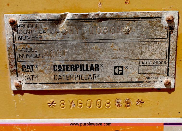 image for item C3889 1994 Caterpillar 988F wheel loader