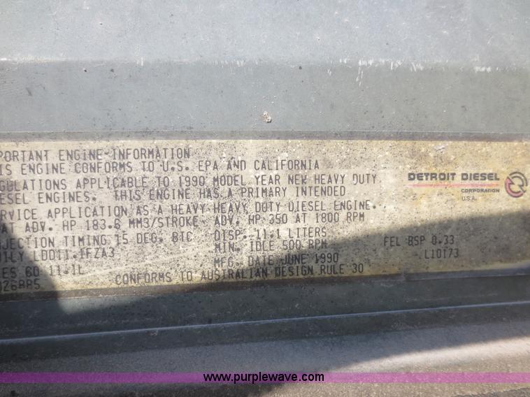 image for item D2103 1991 Freightliner FLD dump truck