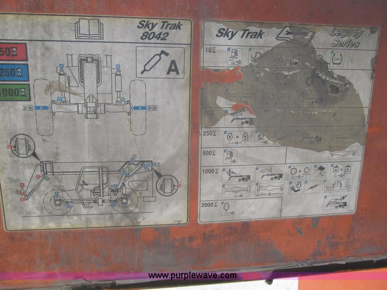 image for item F3501 2005 SkyTrak 8042 telehandler