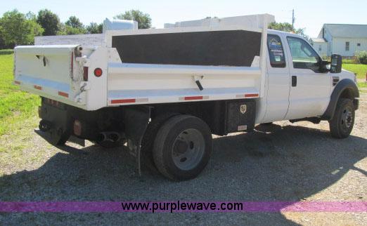image for item F4944 2008 Ford F550 SuperCab dump bed truck