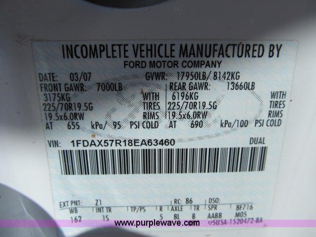 image for item F4944 2008 Ford F550 SuperCab dump bed truck