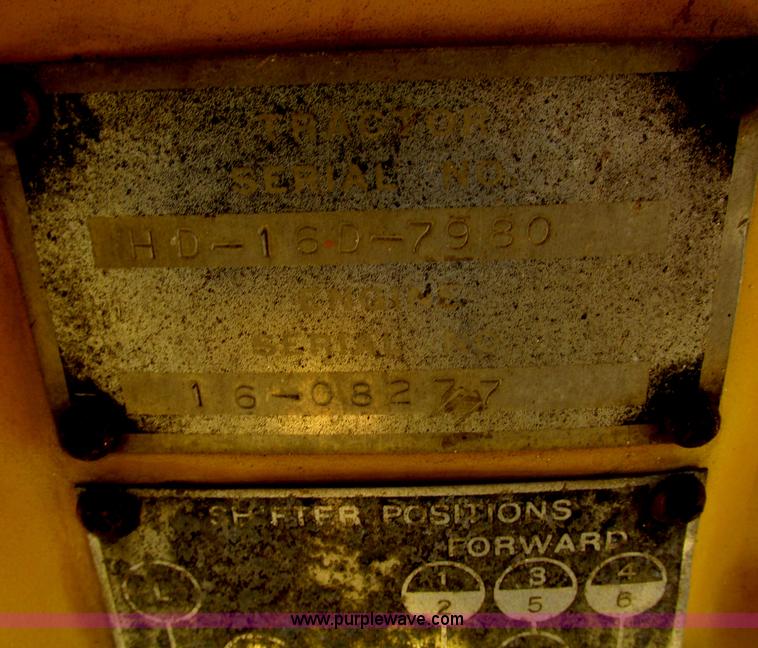 image for item F7414 1966 Allis Chalmers HD16 dozer